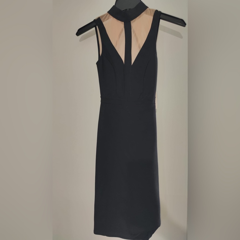 NWT - Windsor Black Halter Backless Sheath Dress